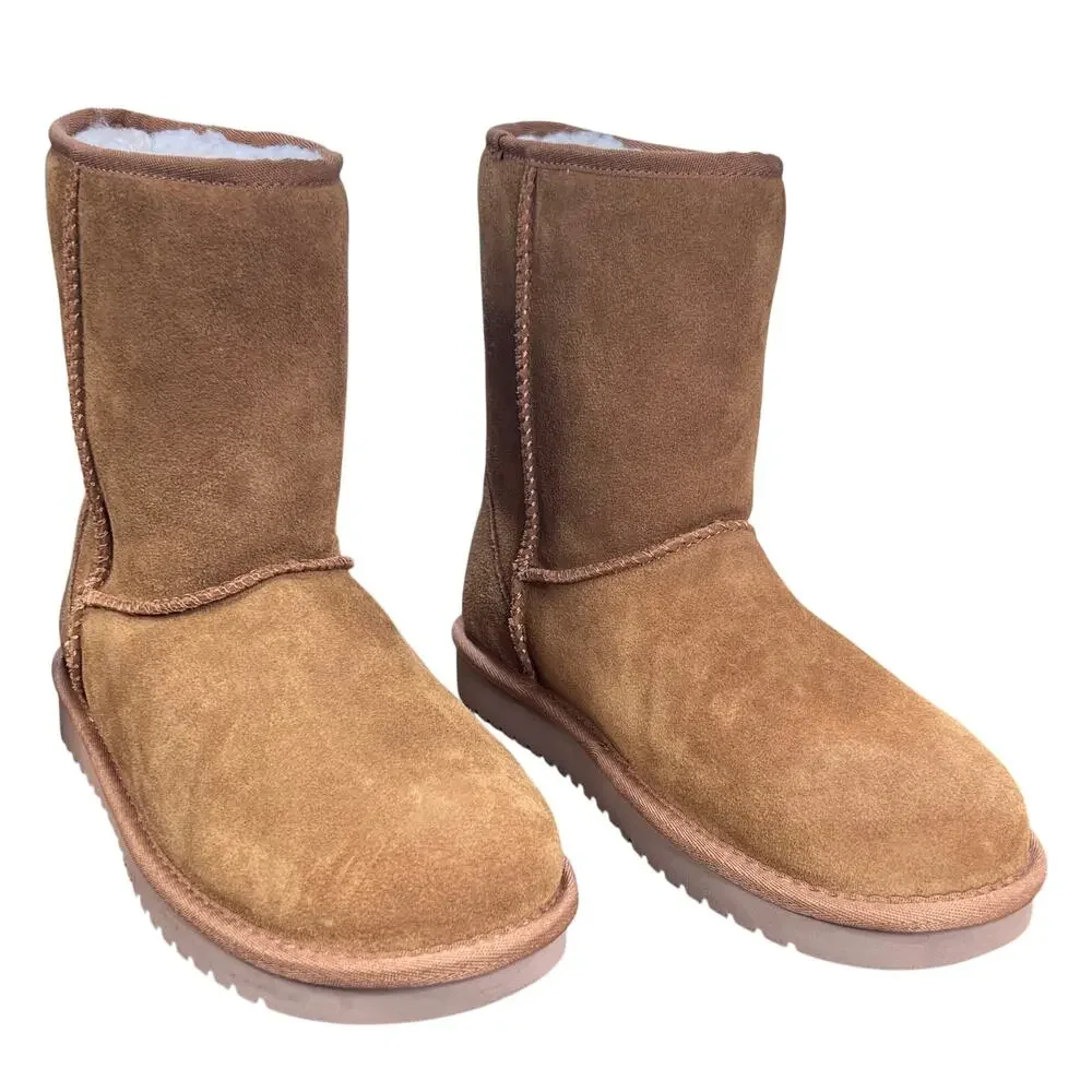 Koolaburra by UGG Short Classic Faux Fur Lined Suede Boots Size 7